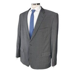 Sotti Sport Coat Mens 50R Gray Two Button Single Vent Superissimo Wool Classic